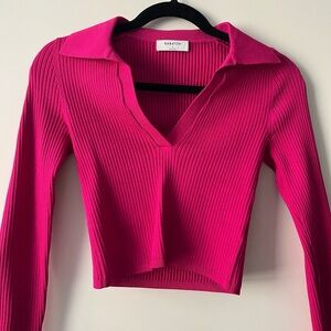 Aritiza hot pink top